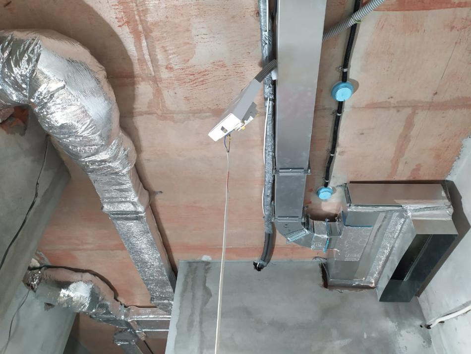 Наши работы :: Установка канального кондиционера Mitsubishi Electric ...