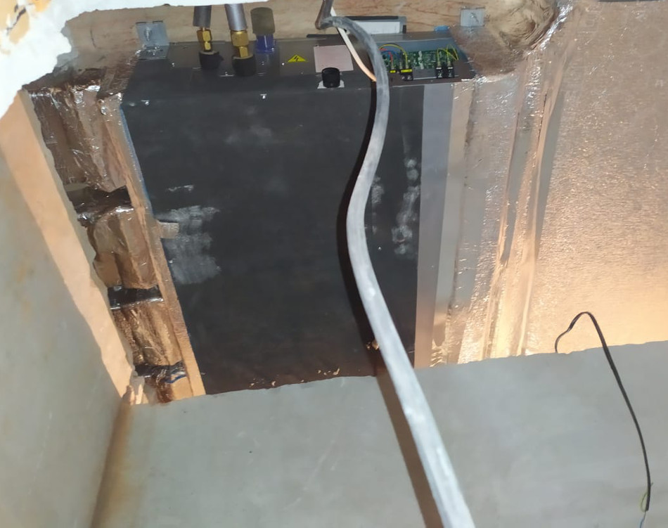 Наши работы :: Установка канального кондиционера Mitsubishi Electric ...